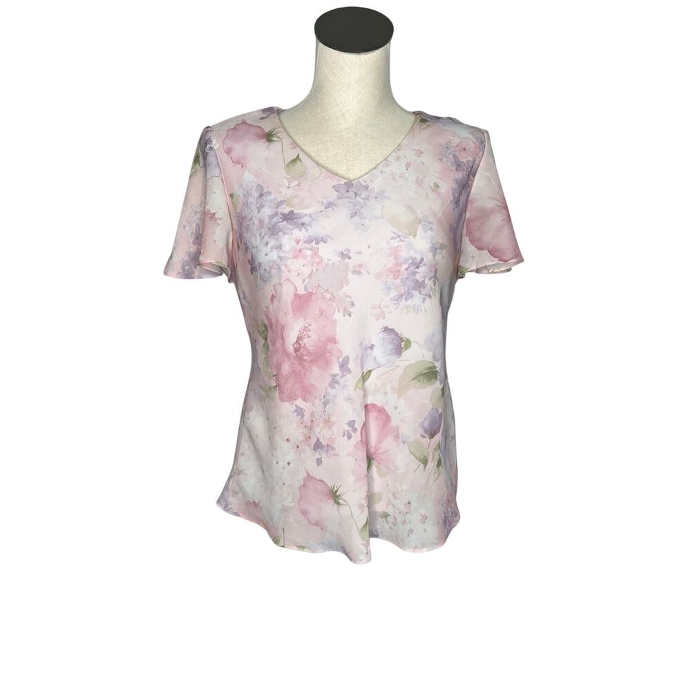 VTG 80’s Coldwater Creek floral top Size 10